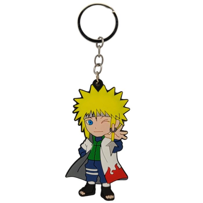 Anime Naruto Uzumaki Kid Rubber Keychain Locket