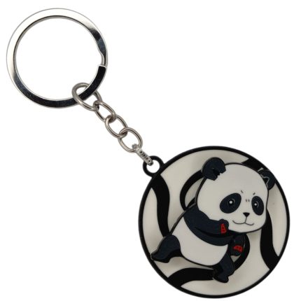 Panda Spin Rotating Metal Keychain Locket