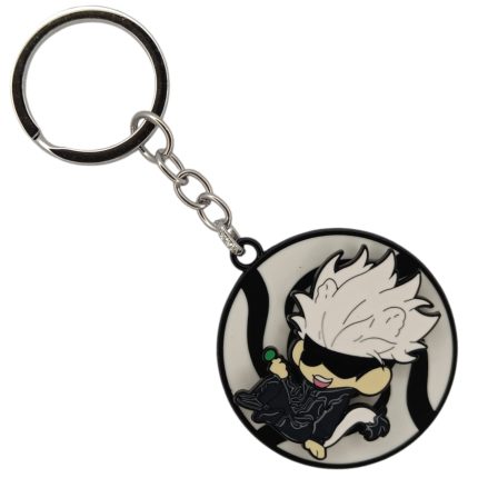 Gojo Tail Jujutsu Kaisen Spin Rotating Metal Keychain Locket