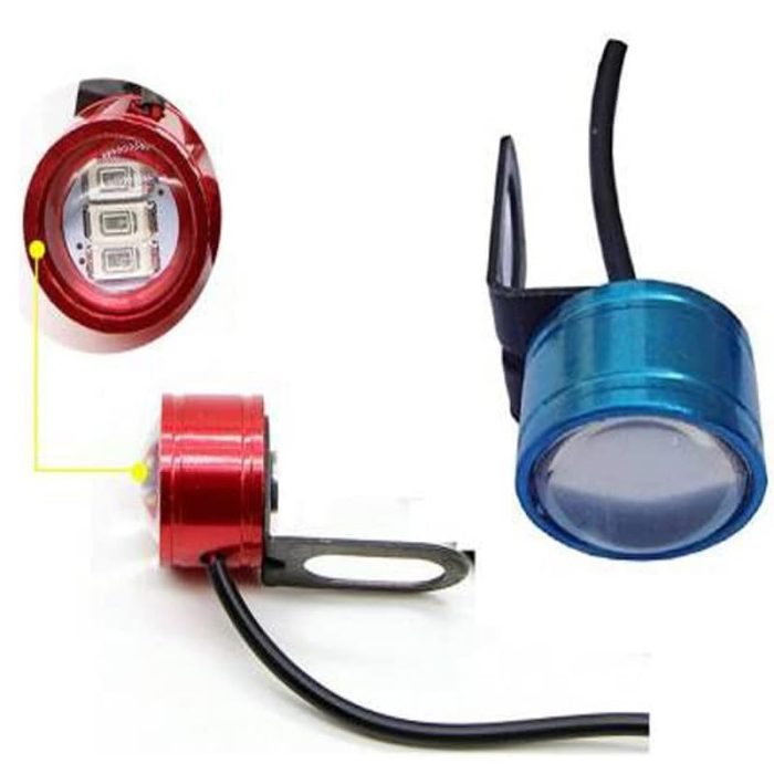 12V Red and Blue Colour 6 Led Strobe Light for Bike Police Light Waterproof