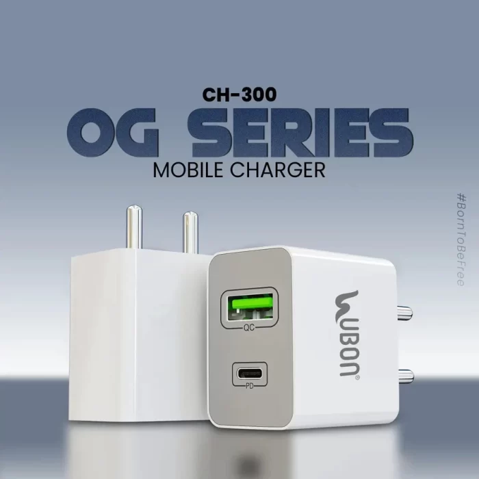 UBON CH-300 25Watt PD Superfast Universal Original Charger With Type C To C Data Cable