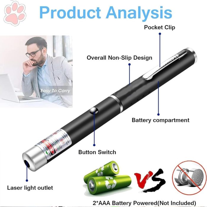 Ultra Powerful Green Laser Light Pen Beam for Presentation