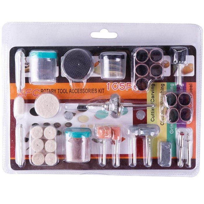 105 Pcs Rotary Tool Accessory Set Fits DIY Tools