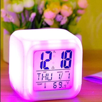 Color Changing Digital LED Alarm Clock