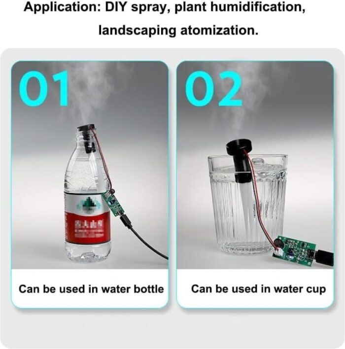 Mini Air Humidifier DIY Kit USB Mist Maker Moisture Spray Fogger