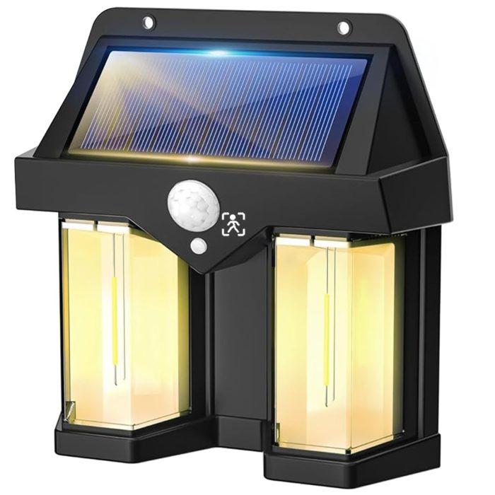 Solar Wall Lights Outdoor Motion Sensor Auto Chargeable Type 3