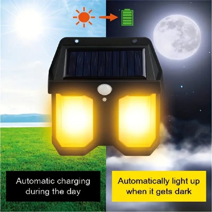 Solar Wall Lights Outdoor Motion Sensor Auto Chargeable Type 3