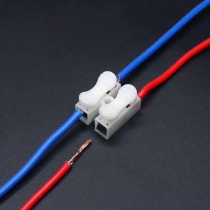 1 PCS Cable Connectors 2 Pins Electrical Push Type Cable Connector