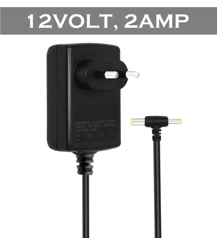 ▶VOLTAGE & COMPATIBILITY - Input 100V-240V 50/60Hz; Output: 12V 2Amp, 12Watt. Output adaptor Self-Adapting Barrel jack size: 5.5mm x 2.1mm (applicable 2.5mm) positive (+) center. Suitable for CCTV Cameras, LED Strip light, l TV Box, ed tape light, Game machine, Small TV set, Camcorder keyboard, BT speakers, GPS, webcam, router, Speaker, etc most appliances in which the input voltage is 12V and the max rating power is equal to 12 Watt. ▶BUILT-IN MULTIPLE SAFETY PROTECTION SYSTEMS - Automatic overvoltage cut-off, over current cut-off, over-temperature cut-off, short circuit cut-off. We focus on producing premium quality and safe power adapters. No noise, no spontaneous combustion, no explosion, no fire hazard, safe to use. Low energy consumption, High Efficiency, Incredibly Low Fault Rates, No Minimum Load. ▶EXTENDED CORD: 6.6 ft (2m) cord length to give you ample room to set up; high quality 100% oxygen-free pure copper wire allows you to easily use it in a relatively wide range, which is much longer than ordinary adapter cables. ▶DURABLE DESIGN - Robust casing protects against bumps, scratches, drops, withstands pressure, and keeps internal components safe during emergencies enhanced longevity.