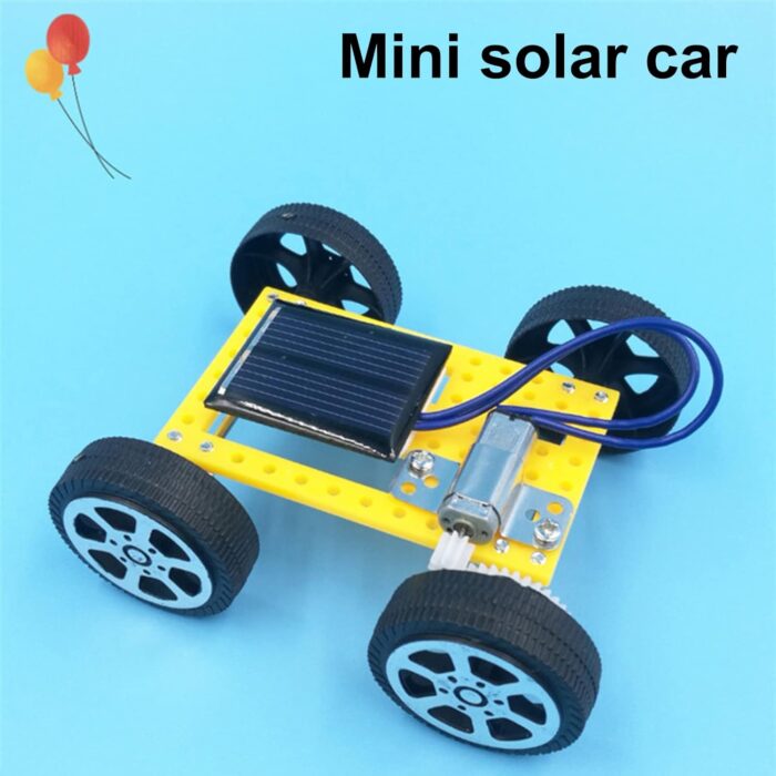 Mini Solar Powered DIY Toy Car Kit