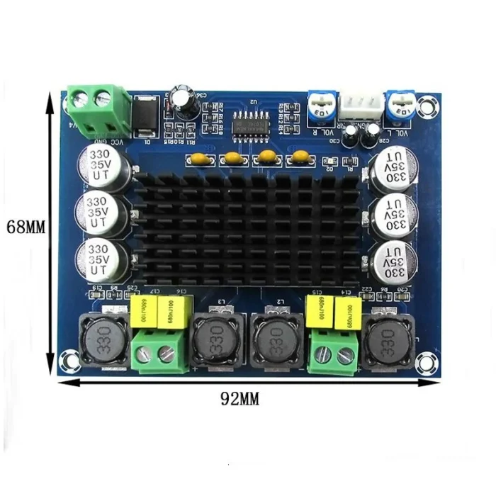 XH-M543 120W Dual Channel TPA3116 Amplifier Board