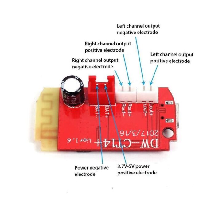 CT14 5V Stereo Bluetooth Amplifier Board Audio Module
