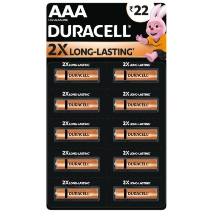 10 PCS Duracell Alkaline AAA Battery